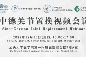 中德膝關節置換視頻會議