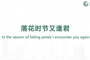 落花時節又逢君